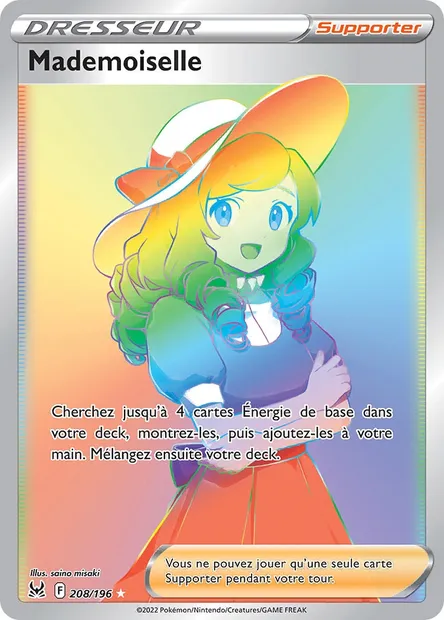 Mademoiselle, carte Pokémon LOR 208 — extension Origine Perdue