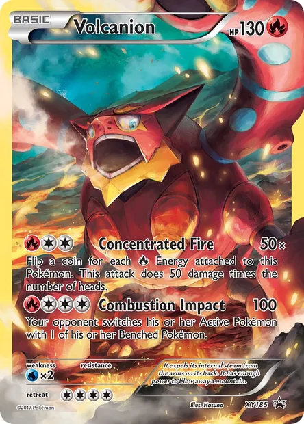 Volcanion, Pokémon card XY 185 — XY Black Star Promos set