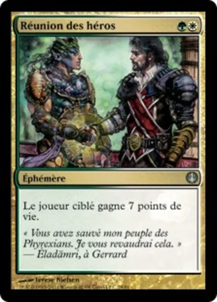 Réunion des héros, carte Magic DDG 29 — extension Duel Decks: Knights vs. Dragons
