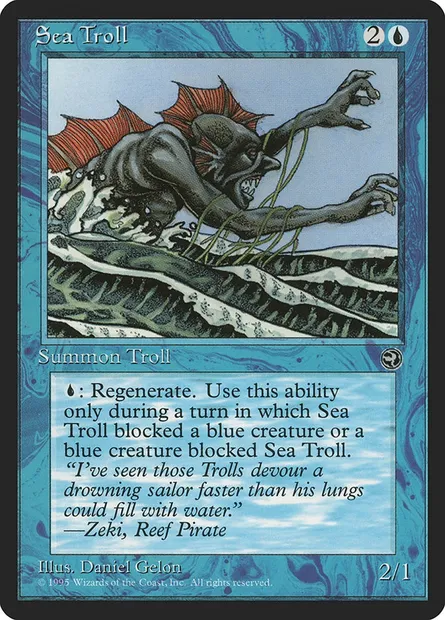 Sea Troll, Magic card HML 39 — Homelands set