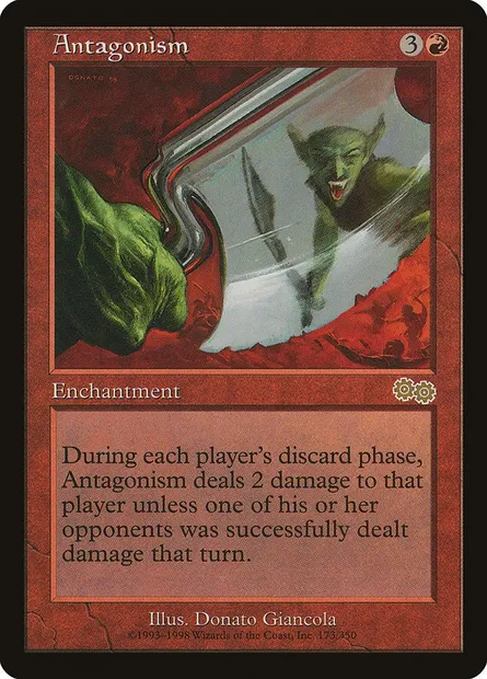 Antagonism, Magic card USG 173 — Urza's Saga set