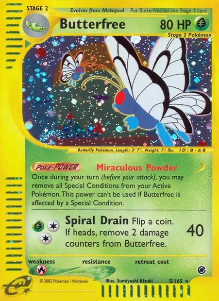 Butterfree, Pokémon card EX 5 — Expedition Base Set set