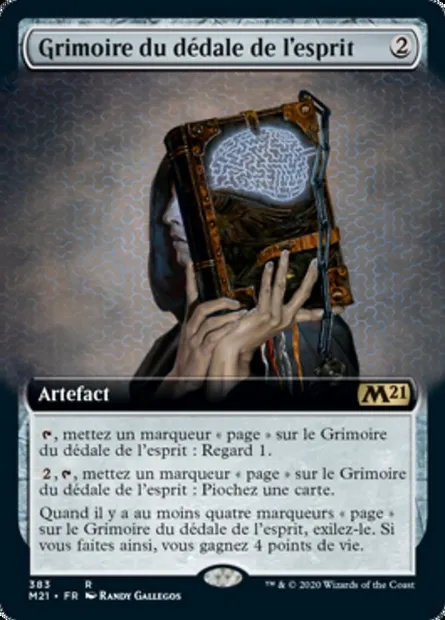 Grimoire du dédale de l'esprit, carte Magic M21 383 — extension Core Set 2021