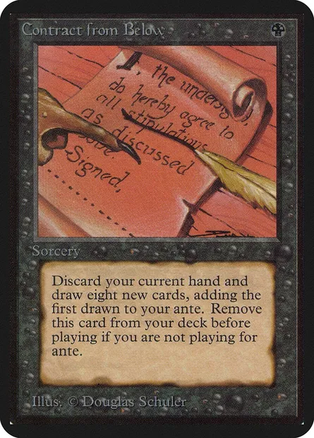 Contract from Below, Magic card LEA 96 — Limited Edition Alpha set
