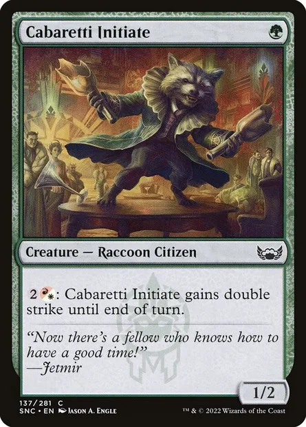Cabaretti Initiate, Magic card SNC 137 — Streets of New Capenna set