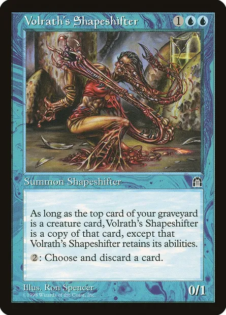 Volrath's Shapeshifter, Magic card STH 48 — Stronghold set