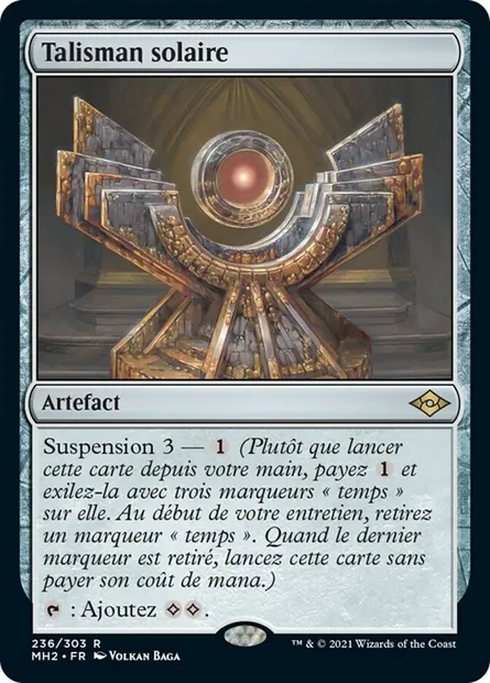 Talisman solaire, carte Magic MH2 236 — extension Horizons du Modern 2