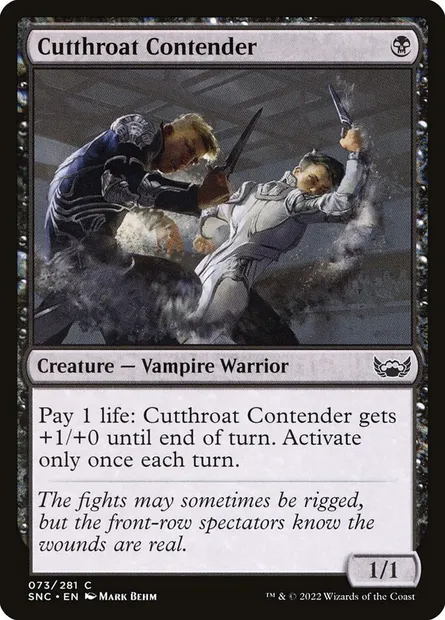 Cutthroat Contender, Magic card SNC 73 — Streets of New Capenna set
