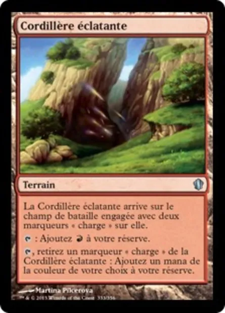 Cordillère éclatante, carte Magic C13 333 — extension Commander 2013