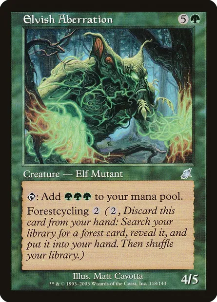 Elvish Aberration, Magic card SCG 118 — Scourge set
