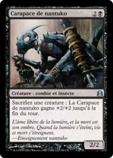 Carapace de nantuko, carte Magic CMD 90 — extension Commander 2011