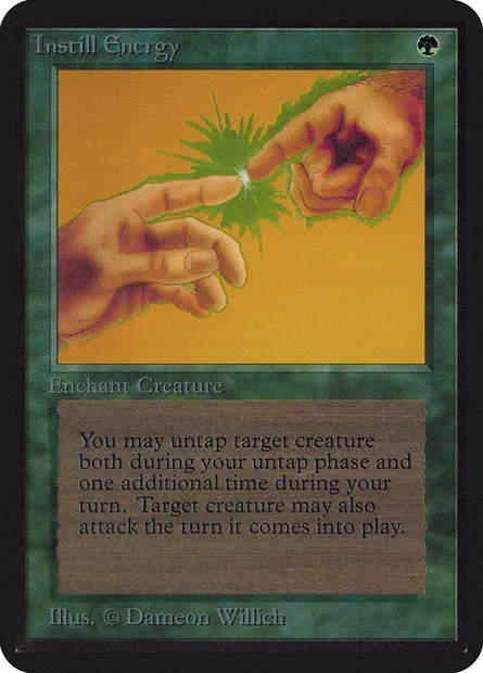 Instill Energy, Magic card LEA 202 — Limited Edition Alpha set