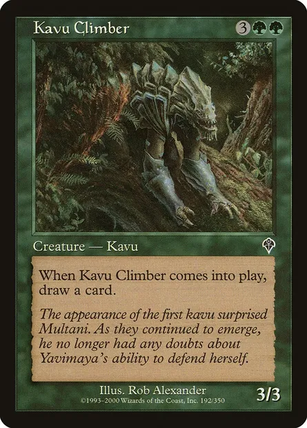 Kavu Climber, Magic card INV 192 — Invasion set