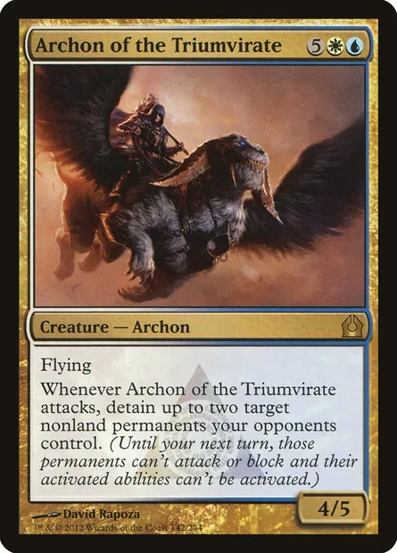 Archon of the Triumvirate, Magic card RTR 142 — Return to Ravnica set