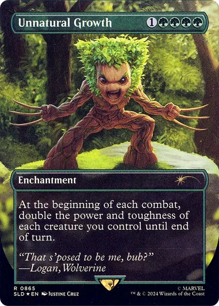 Croissance surnaturelle, carte Magic SLD 865 — extension Secret Lair Drop