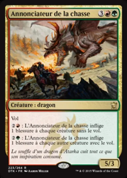 Annonciateur de la chasse, carte Magic DTK 223 — extension Les Dragons de Tarkir