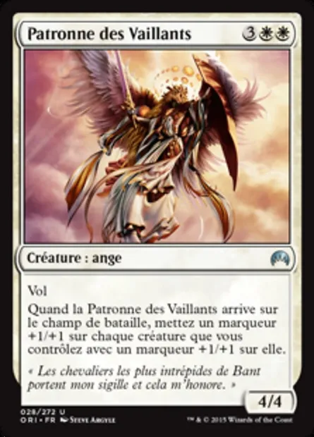Patronne des Vaillants, carte Magic ORI 28 — extension Magic Origines