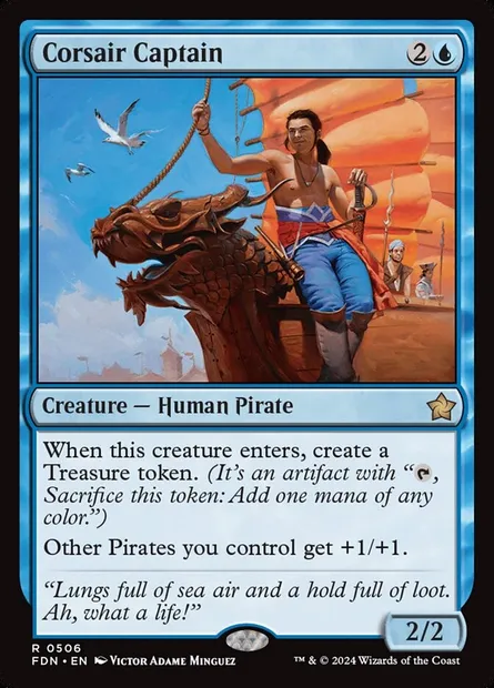 Corsair Captain, Magic card FDN 506 — Foundations set