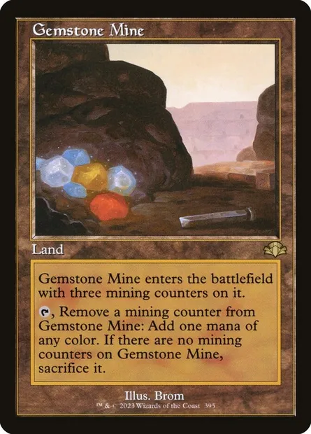 Gemstone Mine, Magic card DMR 395 — Dominaria Remastered set