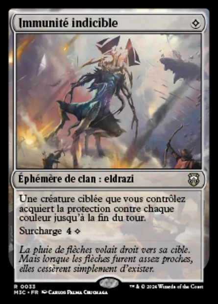 Immunité indicible, carte Magic M3C 33 — extension Modern Horizons 3 Commander
