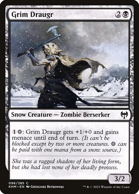 Grim Draugr, Magic card KHM 96 — Kaldheim set