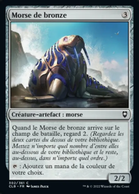 Morse de bronze, carte Magic CLB 302 — extension Commander Légendes : la bataille de la Porte de Baldur