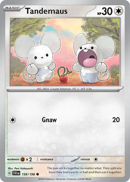 Tandemaus, Pokémon card SVI 159 — Scarlet & Violet set