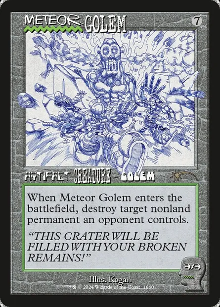 Meteor Golem, Magic card SLD 1660 — Secret Lair Drop set