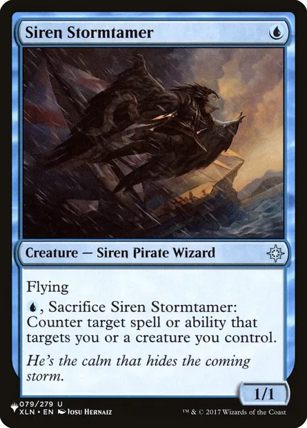 Siren Stormtamer, Magic card PLST XLN-79 — The List set