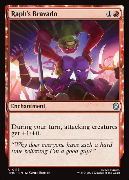 Raph's Bravado, carte Magic TMC 119 — extension Teenage Mutant Ninja Turtles Eternal