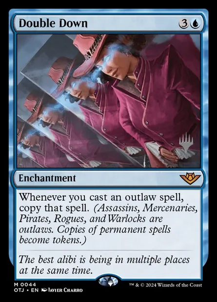 Double Down, Magic card POTJ 44p — Outlaws of Thunder Junction Promos set
