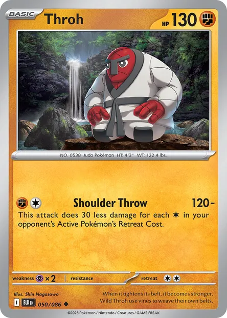 Throh, Pokémon card BLK 050 — Black Bolt set