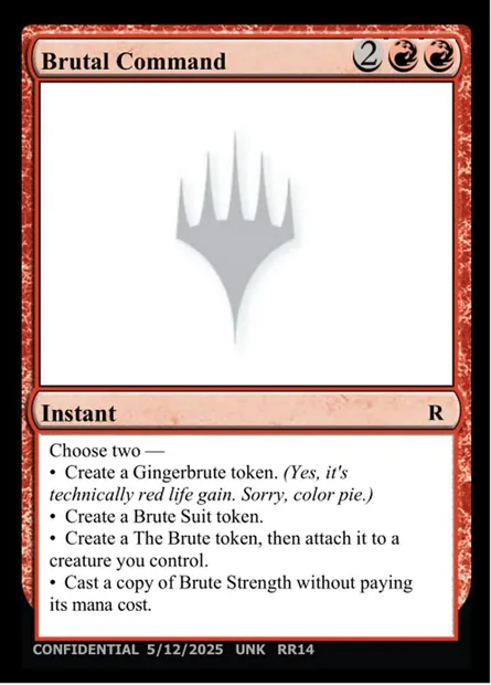 Brutal Command, Magic card UNK RR14 — Unknown Event set