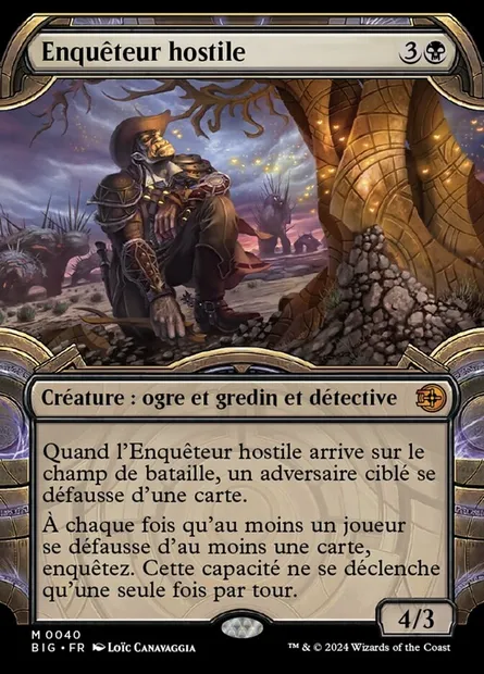 Enquêteur hostile, carte Magic BIG 40 — extension The Big Score