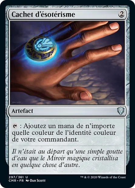 Cachet d'ésotérisme, carte Magic CMR 297 — extension Commander Legends