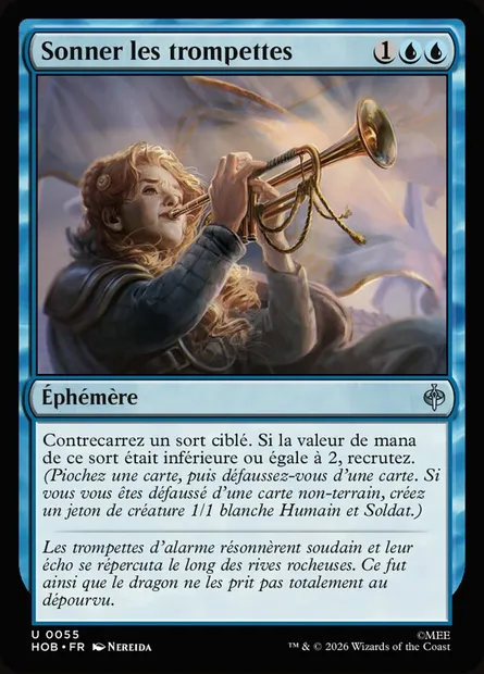 Sonner les trompettes, carte Magic HOB 55 — extension The Hobbit