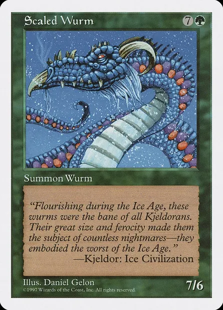 Guivre écailleuse, carte Magic 5ED 322 — extension Cinquième Edition