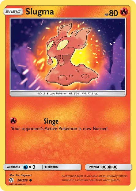 Slugma, Pokémon card CEC 26 — Cosmic Eclipse set
