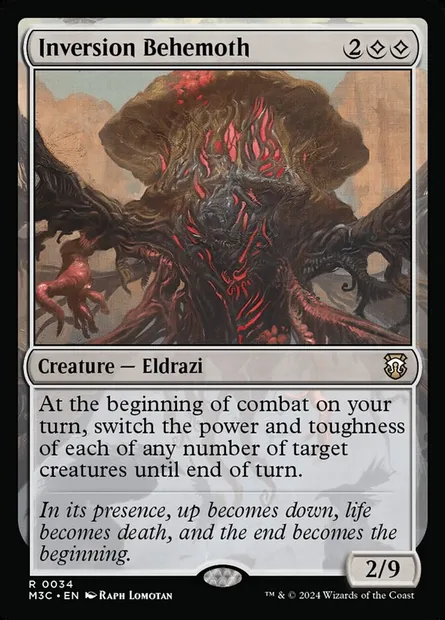 Inversion Behemoth, Magic card M3C 34 — Modern Horizons 3 Commander set