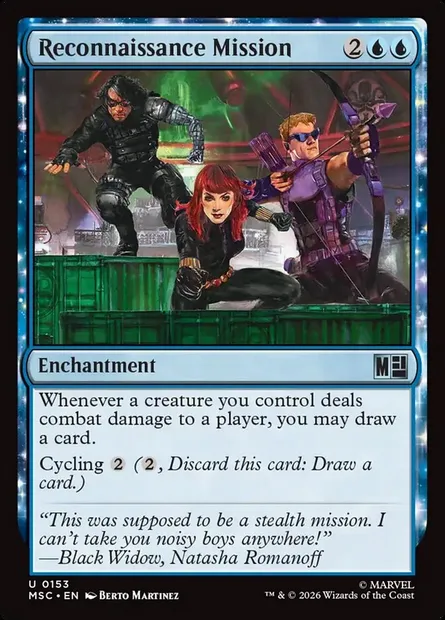 Reconnaissance Mission, Magic card MSC 153 — Marvel Super Heroes Commander set