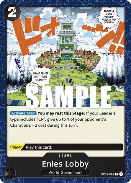 Enies Lobby, carte One Piece OP03-098 — extension PILLARS OF STRENGTH