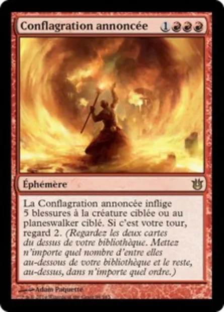 Conflagration annoncée, carte Magic BNG 94 — extension Créations divines