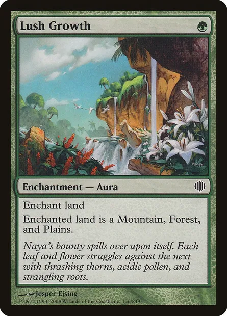 Lush Growth, Magic card ALA 136 — Shards of Alara set