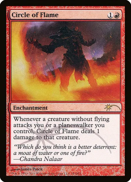 Cercle de flammes, carte Magic DCI 78 — extension DCI Promos