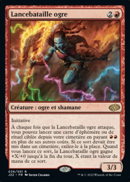 Lancebataille ogre, carte Magic J22 36 — extension Jumpstart 2022