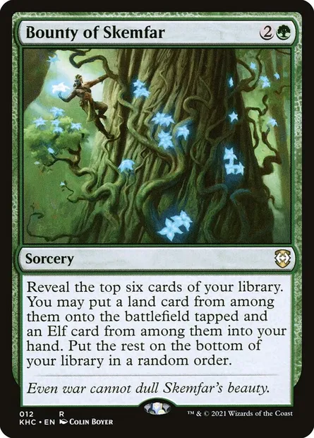 Bounty of Skemfar, Magic card KHC 12 — Kaldheim Commander set