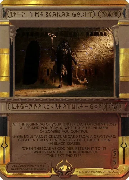 The Scarab God, Magic card MP2 53 — Amonkhet Invocations set