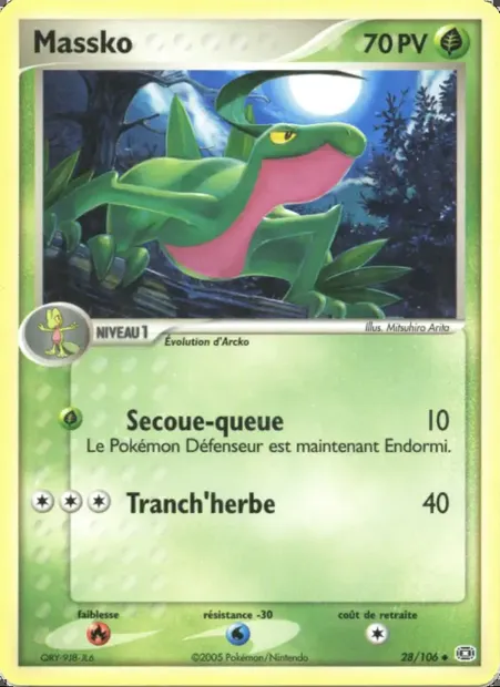 Massko, carte Pokémon EM 28 — extension EX Émeraude