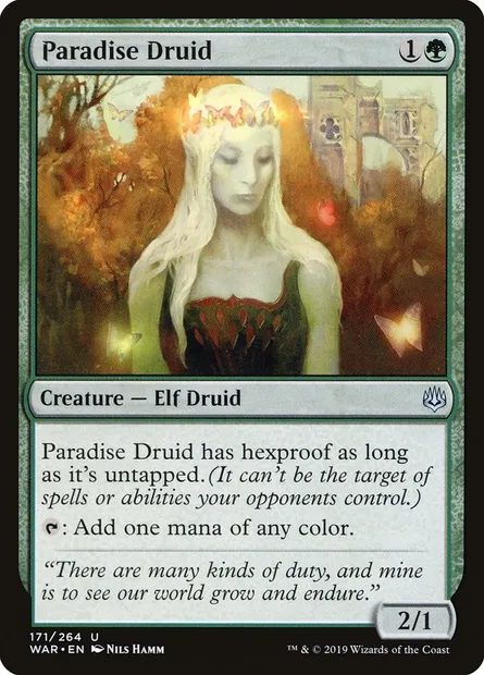 Paradise Druid, Magic card WAR 171 — War of the Spark set