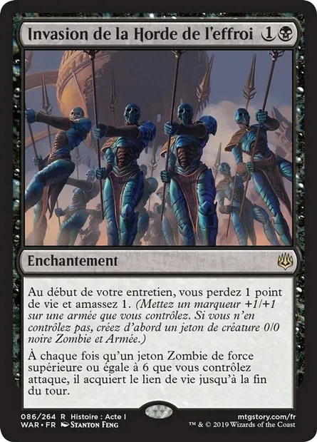 Invasion de la Horde de l'effroi, carte Magic WAR 86 — extension La guerre des Planeswalkers